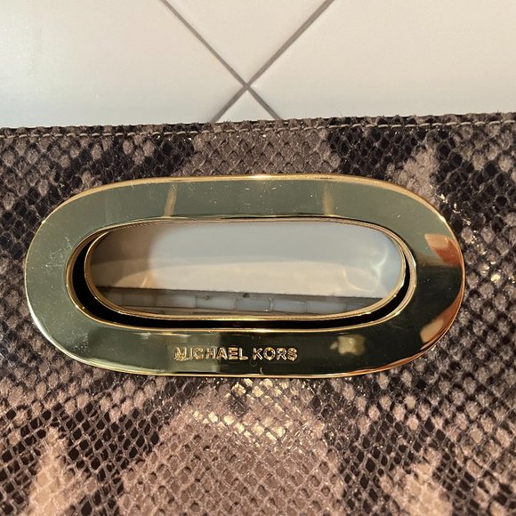 MICHAEL by Michael Kors python clutch - Picture 7 of 11